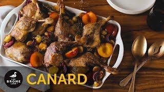 Recette de confits de cuisses de canard rôties aux prunes et à l’érable [upl. by Aleras155]