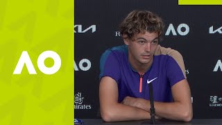 Taylor Fritz quotIts really tough to go out like thatquot press conference 3R  Australian Open 2021 [upl. by Stephenie]