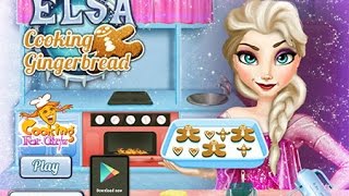 ღGame For Kids  Disney Frozen Games  Elsa Cooking Gingerbread Baby Games ღ [upl. by Anaic]