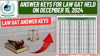 Answer keys for LAW GAT held on December 15 2024  Law GAT Test Answer Keys [upl. by Larner553]