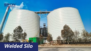 SRON Welded Silo System Solution for Cement Clinker Fly ash and Bulk Material Storage Silo [upl. by Nirac696]