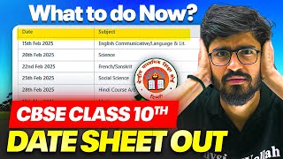 CBSE Class 10 Date sheet OUT 😱  What to do NOW🚨 [upl. by Yablon]