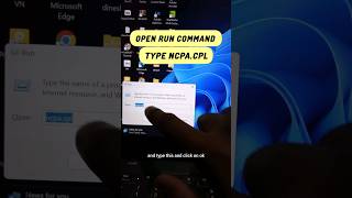 type ncapcpl in run command🤯😱shorts pc windows [upl. by Cave]