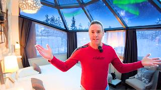 I Stay In A Glass Igloo In Lapland  You HAVE To See This [upl. by Ardnasil]