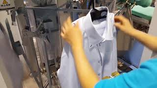 Automatic Shirt Packing Machine Automatic Bagging Machine Garment Bagging Machine yacjapanin [upl. by Yelik]