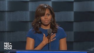 Watch first lady Michelle Obama’s full speech at the 2016 Democratic National Convention [upl. by Nnayelsel]