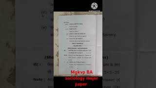 BA 1st sem sociology major question paper  introduction to basic concept of sociology shorts [upl. by Leila]