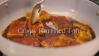 How to Make Crispy Pan Fried Tofu [upl. by Alliuqet]