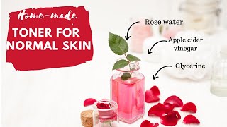 DIY Toner for face Mix rose water glycerine and apple cider vinegar [upl. by Eiramasil]