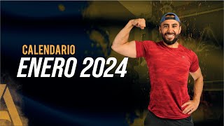 Calendario Enero 2024🔥¡A PONERSE EN FORMA [upl. by Ettena]