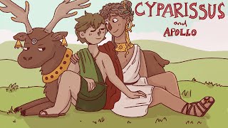 Cyparissus and Apollo and his stag  Myths [upl. by Eniamert]