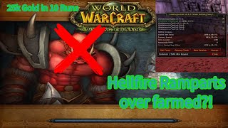 The duality of Transmog Farming for gold  10 Runs in Hellfire Ramparts 1025 [upl. by Kiele981]