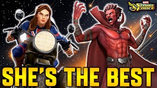 CAPTAIN CARTER IS STILL OP  FIRST WAR W MEPHISTO  MARVEL Strike Force  MSF [upl. by Niwrehs]