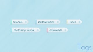 Create Slick Web Tags  Photoshop CS5 Tutorial [upl. by Charmain]