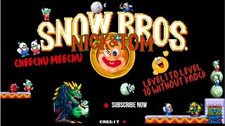 LEVEL 1 TO 10 without knock Snow Bros Wonderfull game Every Gamer Needs to play [upl. by Ymma]