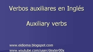 Verbos auxiliares en inglés [upl. by Guyon533]