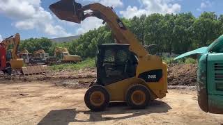 CAT 246C used skid steer loader 86 13795211493 [upl. by Odraode]