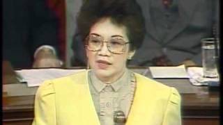 httprtvmgovph  President Corazon Aquino before the US Congress [upl. by Santos]