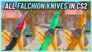 ★ FALCHION KNIFE All Skins  CS2 InGame 4K [upl. by Ennyroc]