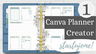 Canva tutorial  díl 1  úvod do Planner Creatoru  jak vytvořit diář v Canvě snadno a rychle [upl. by Macilroy63]