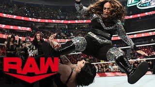 Nia Jax warns Bayley with a vicious attack on Rhea Ripley Raw highlights Jan 29 2024 [upl. by Howie]