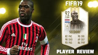 Fifa 19 Icon Moments 92 Seedorf Player Review  Best Midfielder On Fifa 19 [upl. by Kermit]