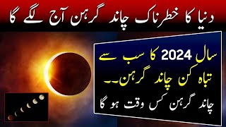 Lunar Eclipse In 2024  Chand Grahan 2024 Date And Time  Breaking [upl. by Hgielar678]