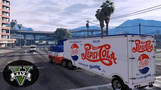 PepsiCola Truck Kenworth 523 Bullnose 55 amp Fruehauf Trailer 4655mods  GTA V [upl. by Ledoux809]