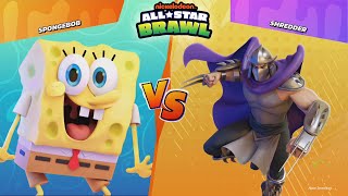 Nickelodeon AllStar Brawl  SpongeBob VS Shredder [upl. by Melda454]