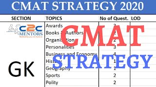 CMAT GK Strategy  Important Topics  How to clear cut off Topics to leave [upl. by Norina]