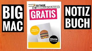 Gratis Big Mac Notizbuch bei McDonalds  Deals 17 und 18 März  Oster Angebote [upl. by Dikmen53]