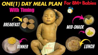 WHAT CHEZHIYAN BABY ATE IN A DAYONE DAY FOOD CHART 8MONTH BABY  8AM8PM ROUTINESathumavu pancake [upl. by Aisor]