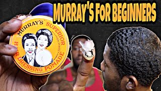 SCALP TO 360 WAVES BEEHIVE HOW TO USE MURRAYS POMADE FOR BEGINNERS [upl. by Melamed]