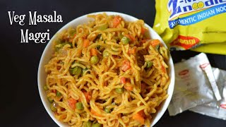 Schezwan Maggi Noodles Recipe  Veg Masala Maggi  Mumbai Street FoodSchezwan Maggi Noodles [upl. by Emilie]