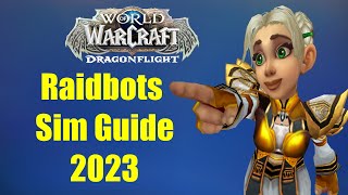 SimulationcraftRaidbots Guide  maximale DPS rausholen  WoW Dragonflight [upl. by Saxena]