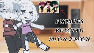 Dromies React to MYN and FYN [upl. by Aleras836]