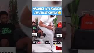 YouTuber Gets Knocked Out On Live Stream funny ufc boxing mayweather tankdavis viralvideo [upl. by Winebaum]