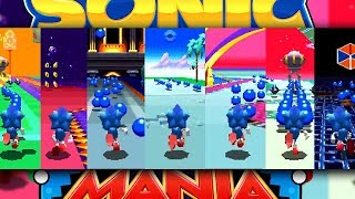 Sonic Mania  All Special Stages Catch the UFO [upl. by Quintilla]