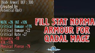 toram online  fill stat normal armour for Qadal mage 100 susses rate easy stating [upl. by Malvin]