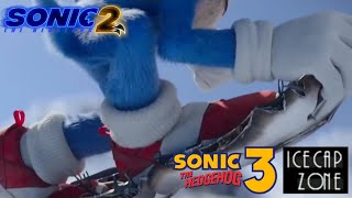 The Sonic Movie 2 Snowboard Scene But With Ice Cap Zones Music [upl. by Nidya]