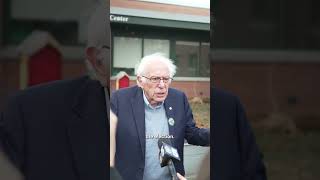 Bernie Sanders deeply concerned about Trump claiming voter fraud and inciting violence [upl. by Esinnej]