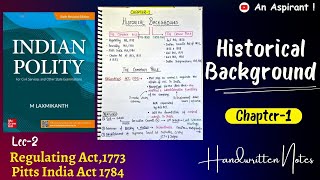 Lec2  Chapter1 Historical Background  The Company Rule  Indian Polity by M Laxmikanth [upl. by Aicen]