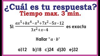 MÉTODO DE HORNER  División de Polinomios  ¿Cuál es tu respuesta [upl. by Eppilihp]