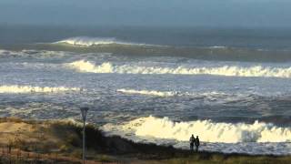 Vagues de 7m8m à Lacanau Océan  Swell Hercules XXL [upl. by Knudson429]