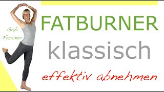 📌 44 min Fatburner klassisch  KraftausdauerKurs zum Fett verbrennen ohne Geräte im Stehen [upl. by Enrobyalc]