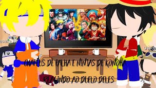 Personagens de Naruto e One piece reagindo ao rap deles [upl. by Studdard]