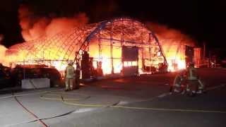 Großbrand in Hard Lagerhallen zerstört [upl. by Gabey436]