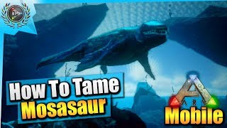 Ark Mobile How To Tame A Max Level Mosasaur Solo EASY iOSAndroid Total Beginners Guide [upl. by Cofsky609]