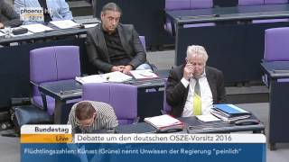 Bundestag Deutscher OSZEVorsitz in 2016 am 12112015 [upl. by Erlond]