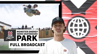 Monster Energy Men’s Skateboard Park FULL COMPETITION  X Games California 2023 [upl. by Eednac81]